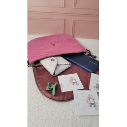 Mini besace rose