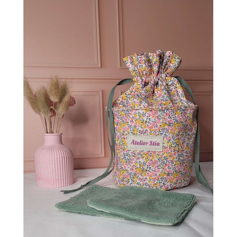 Pochon rond à liens coulissants