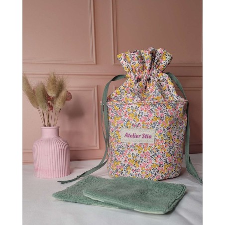 Pochon rond à liens coulissants