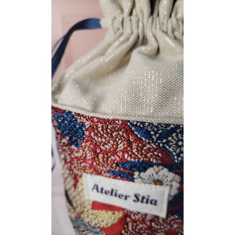 Pochon rond à liens coulissants